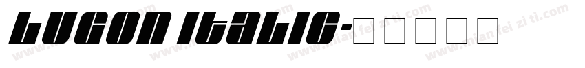 Lugon Italic字体转换